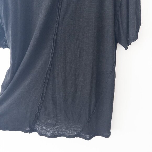Free People We the Free All I Need Linen & Cotton Tee Oversized, Size M - Picture 10 of 11